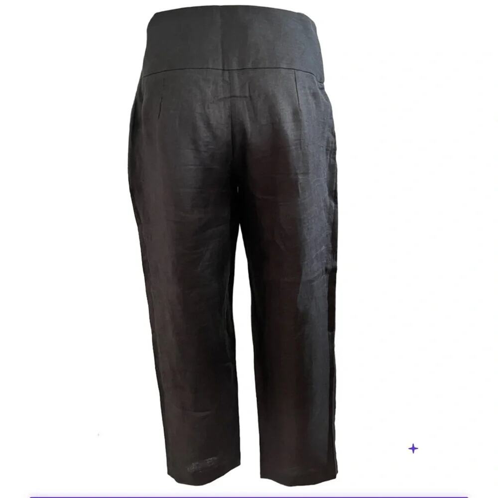 Ann Louise Roswald Linen Pants Gray Size 8 - Picture 4 of 5